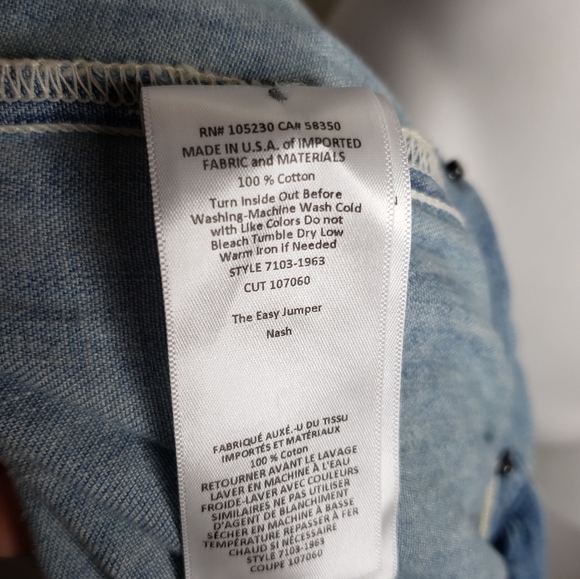 CURRENT ELLIOTT Denim Light wash Romper   G - Picture 11 of 11